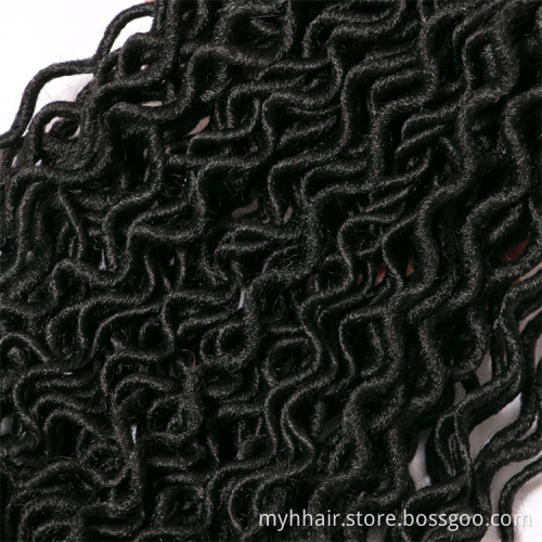 Faux Locs curly 16 inch Crochet Braid hair 75g/pack,24 strands/pack Synthetic Braiding Hair extensions Blonde